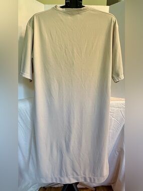 Relaxed Cream Midi T-Shirt Dress